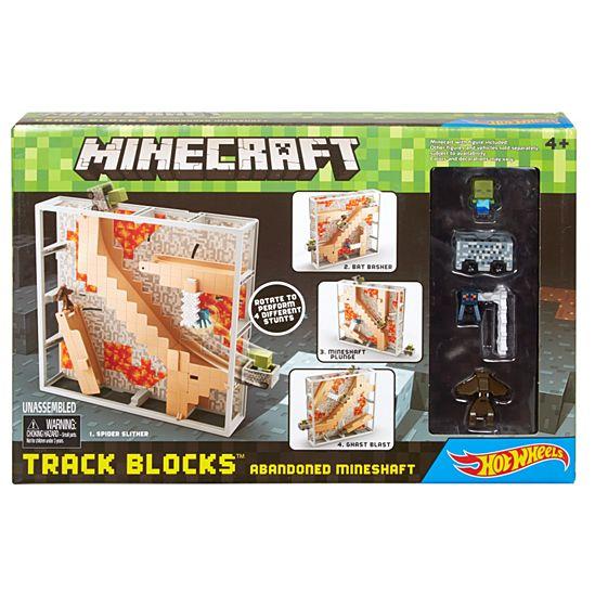 Minecraft Hot Wheels የተተወ Mineshaft Play አዘጋጅ ብሎኮችን ይከታተሉ