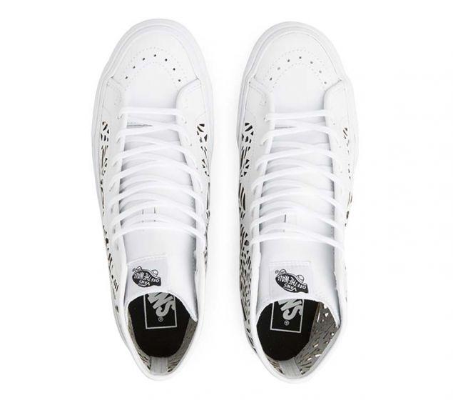 FOURGONS | SK8-HI DECON (DÉCOUPÉ) | FEUILLES/BLANC