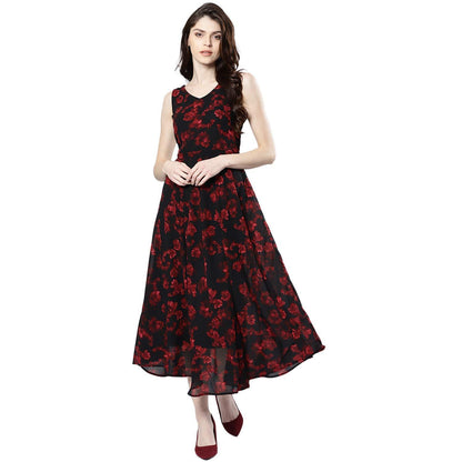 Robe trapèze synthétique Harpa