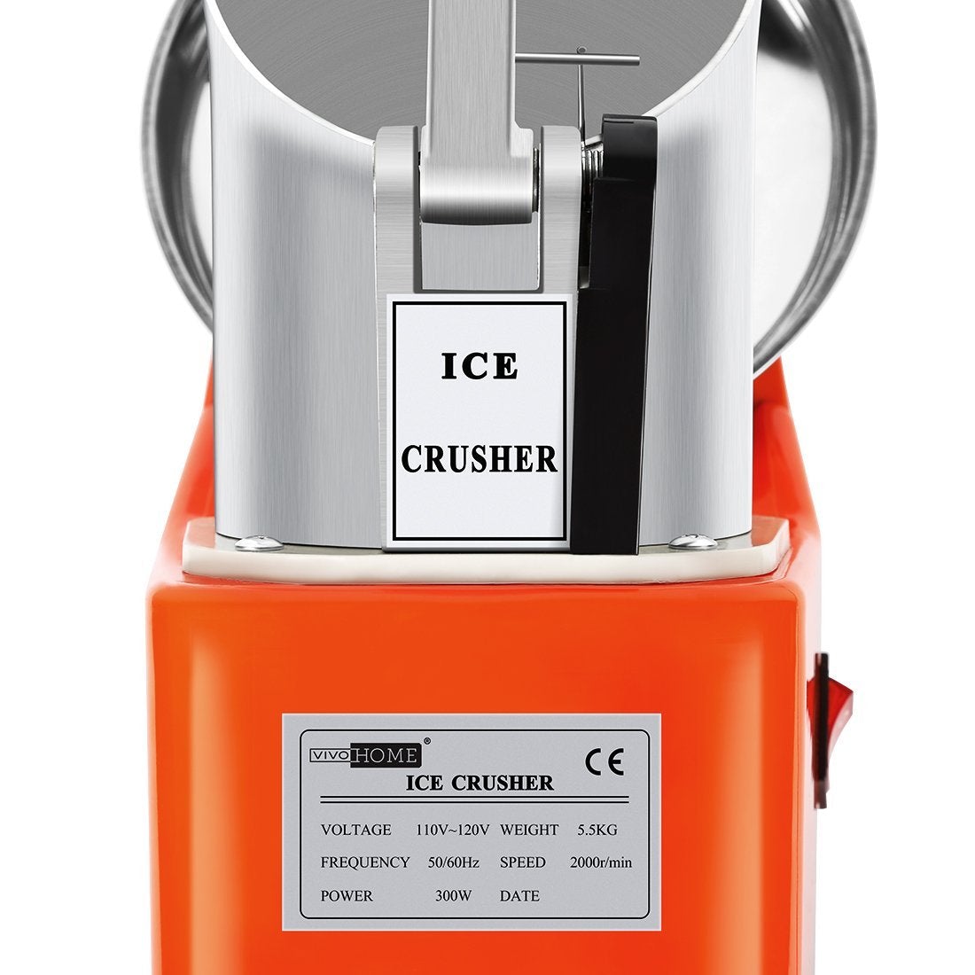 VIVOHOME Électrique Ice Shaver Snow Cone Maker Machine Silver 143lbs/hr pour usage domestique et commercial