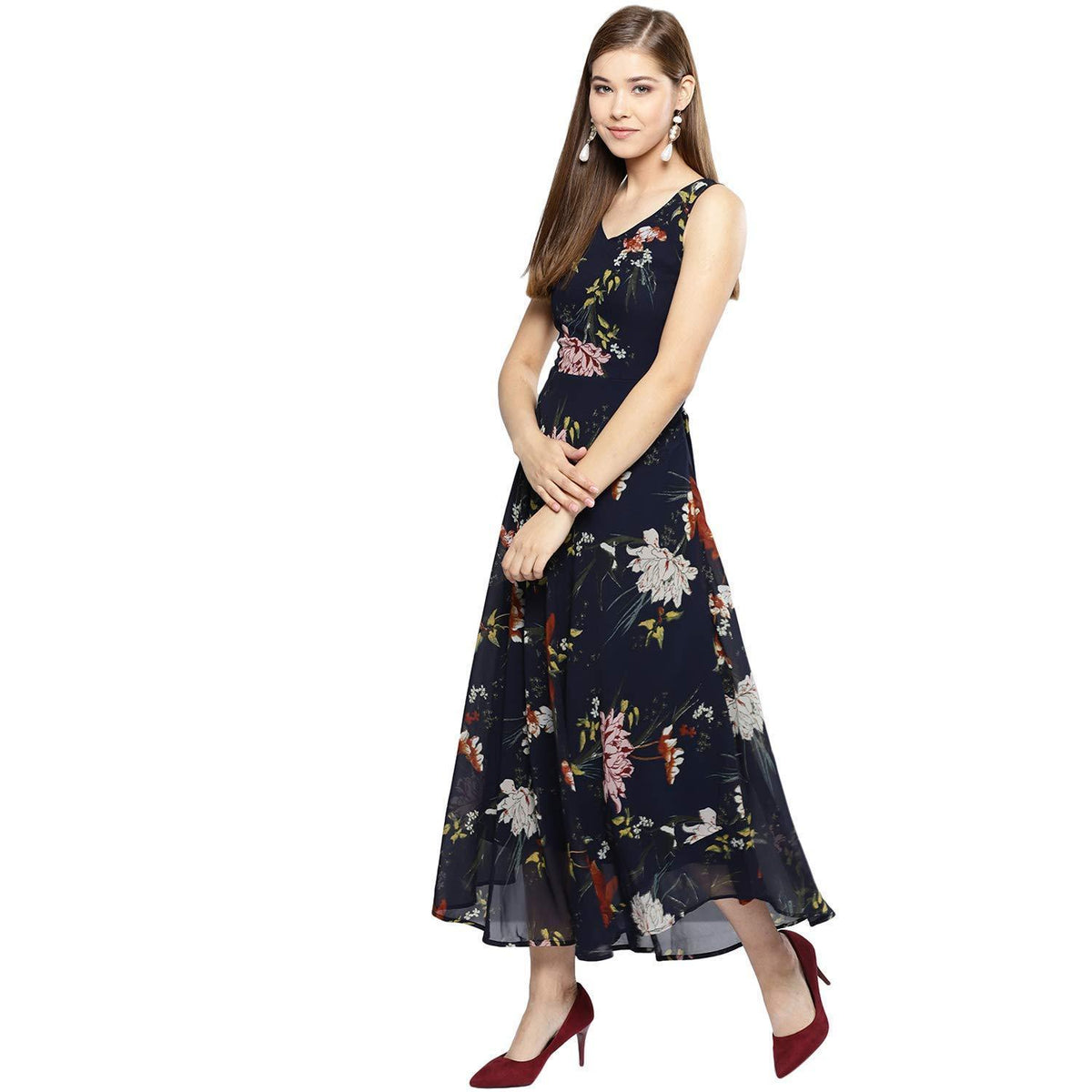 Robe trapèze synthétique Harpa