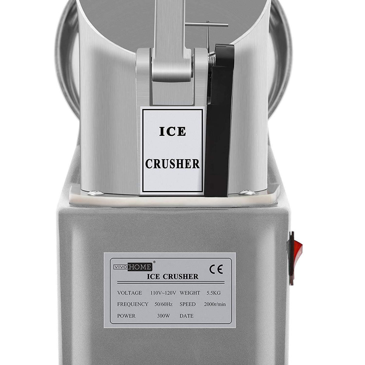 VIVOHOME Électrique Ice Shaver Snow Cone Maker Machine Silver 143lbs/hr pour usage domestique et commercial