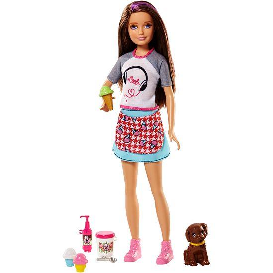 Skipper Doll ከአይስ ክሬም እና ቡችላ ጋር