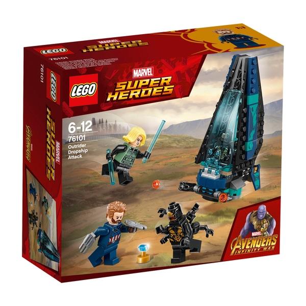 Lego Marvel Super Heroes Marvel Avengers Infinity War Outrider Dropship Ensemble d'attaque