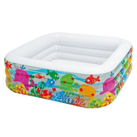 Piscine d'aquarium de mer Intex 62 1/2 x 62 1/2 x 19 1/2 pouces