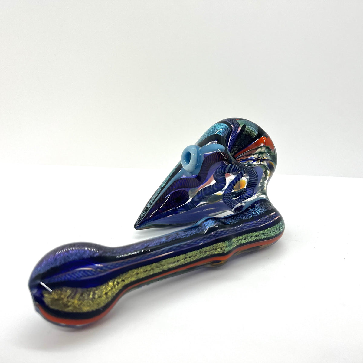 Heady Dichroic Horned Bowl