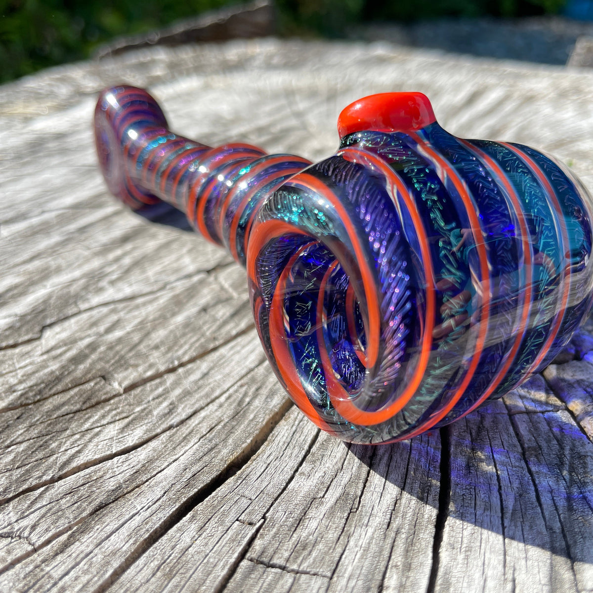 Heady Dichroic Horned Bowl