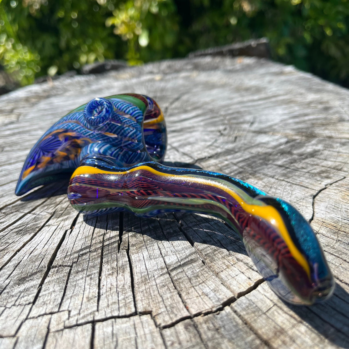 Heady Dichroic Horned Bowl