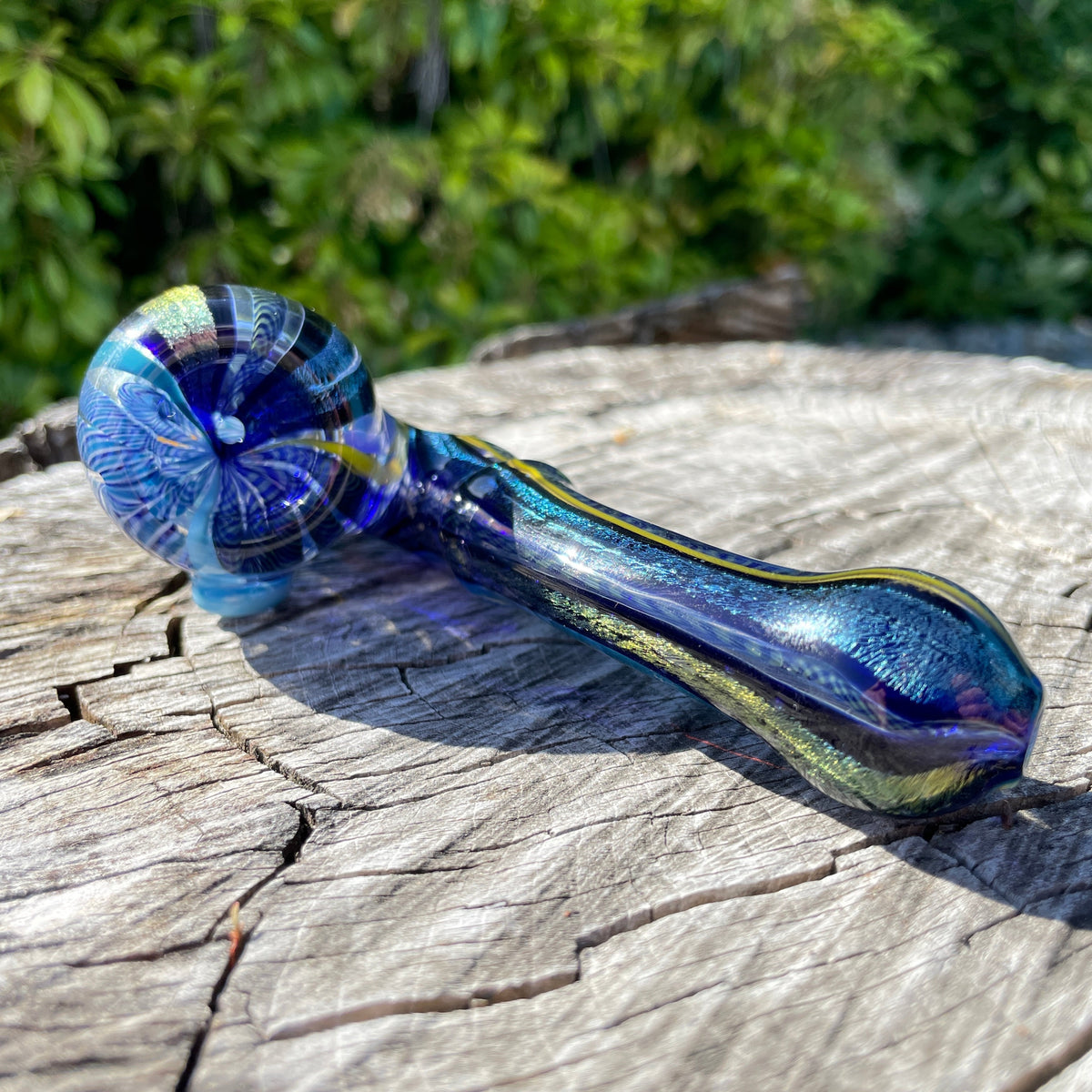 Heady Dichroic Horned Bowl
