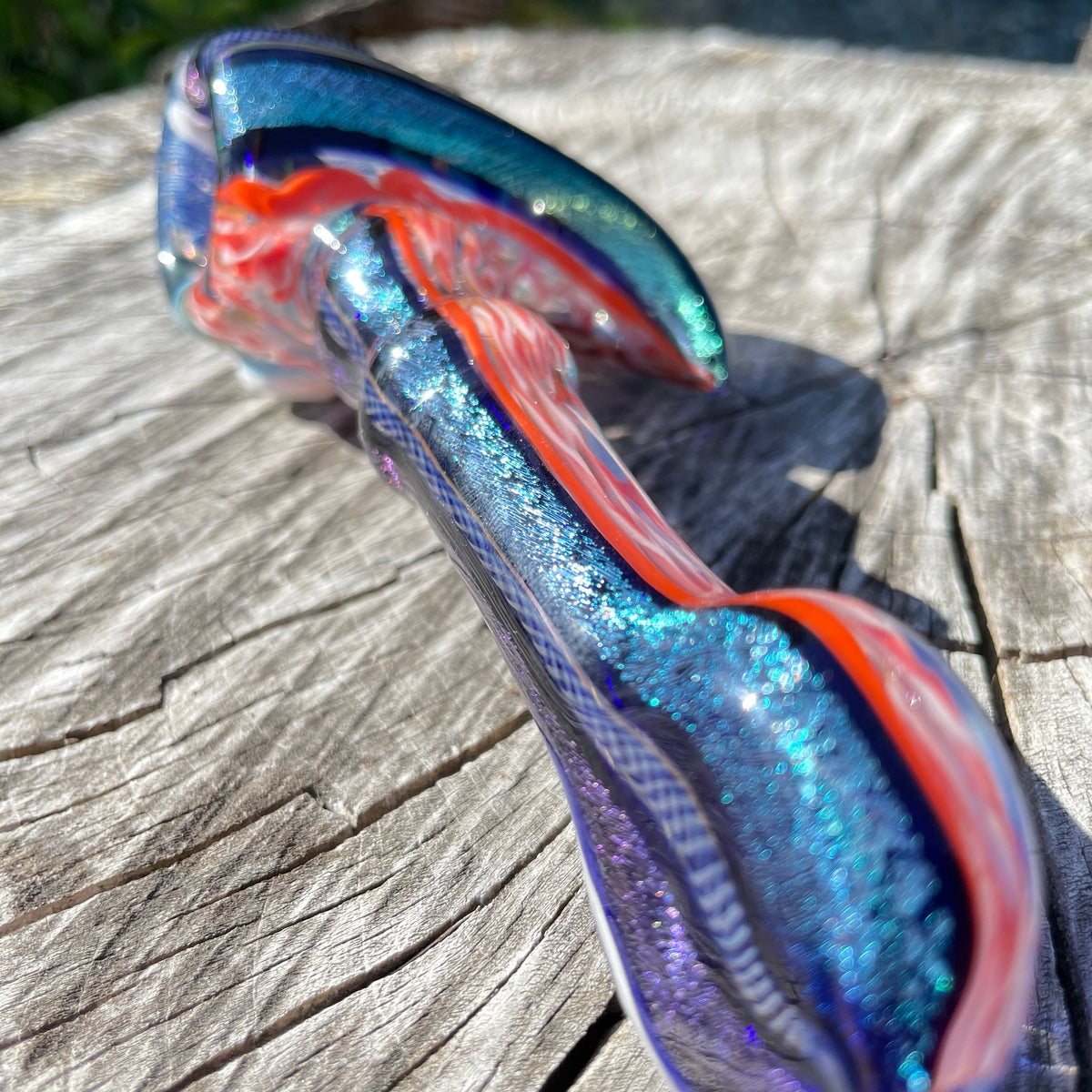 Heady Dichroic Horned Bowl