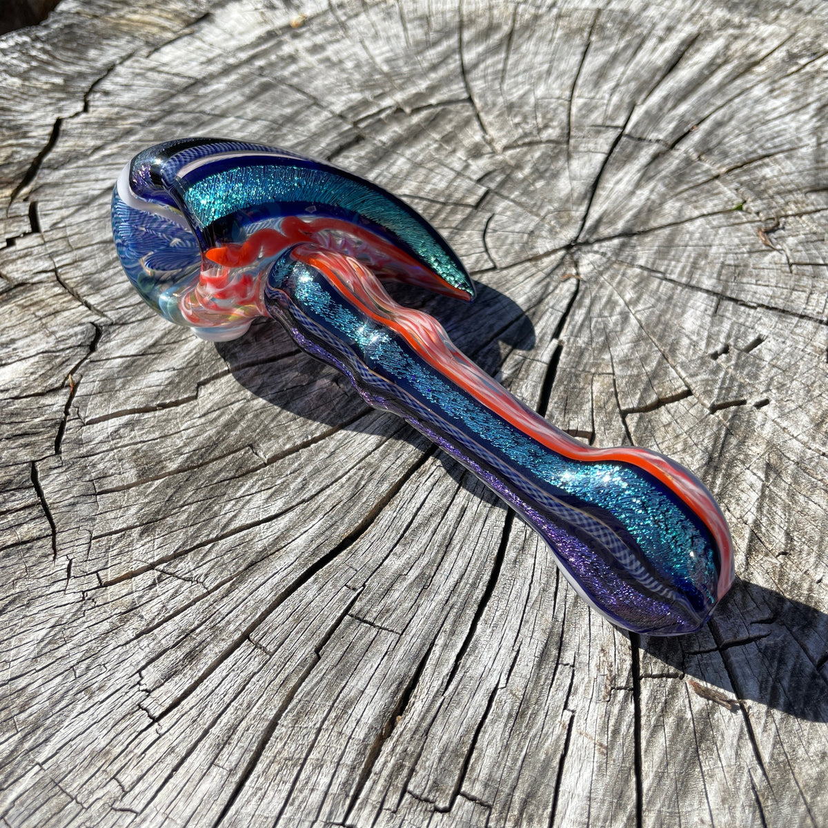 Heady Dichroic Horned Bowl