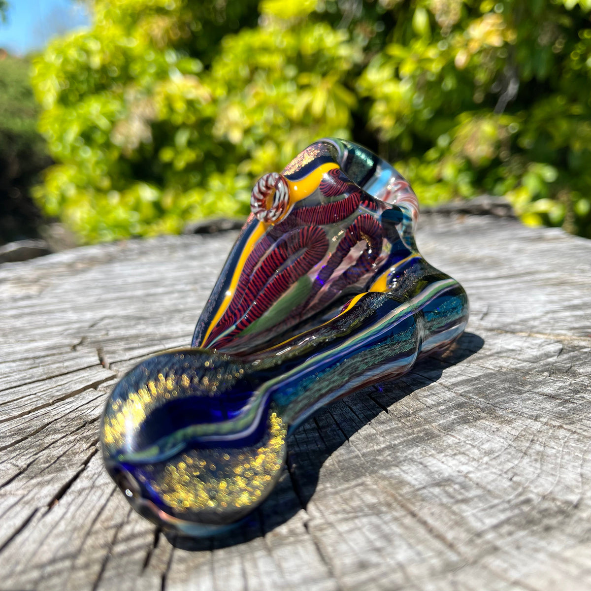 Heady Dichroic Horned Bowl
