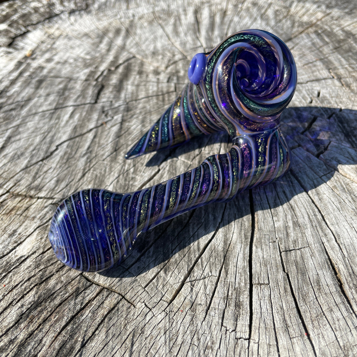 Heady Dichroic Horned Bowl