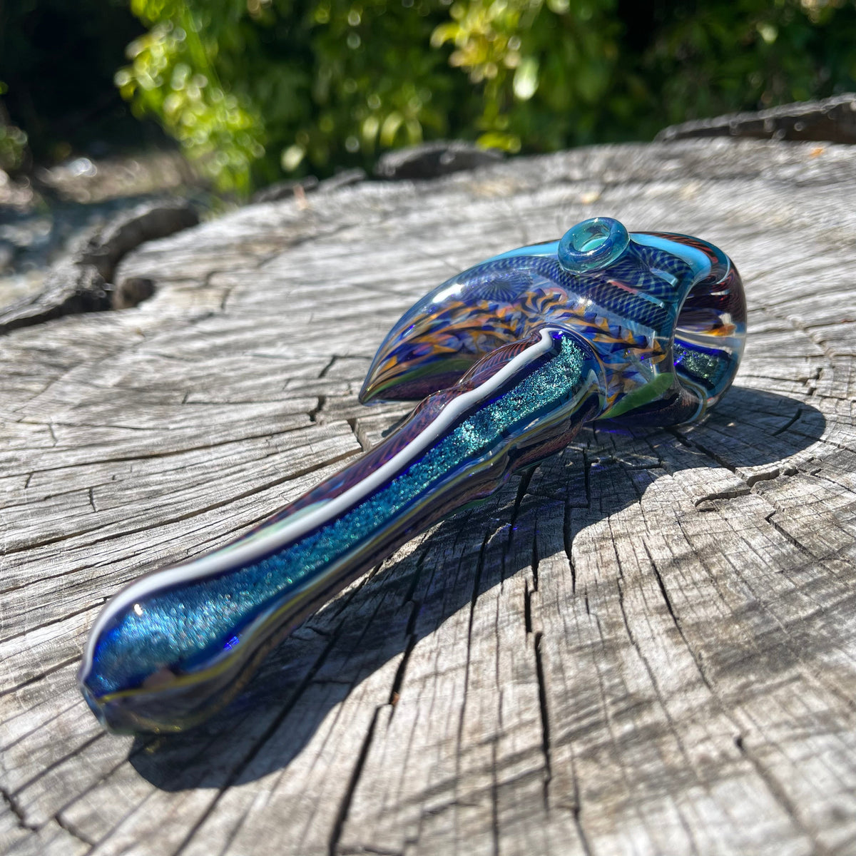 Heady Dichroic Horned Bowl