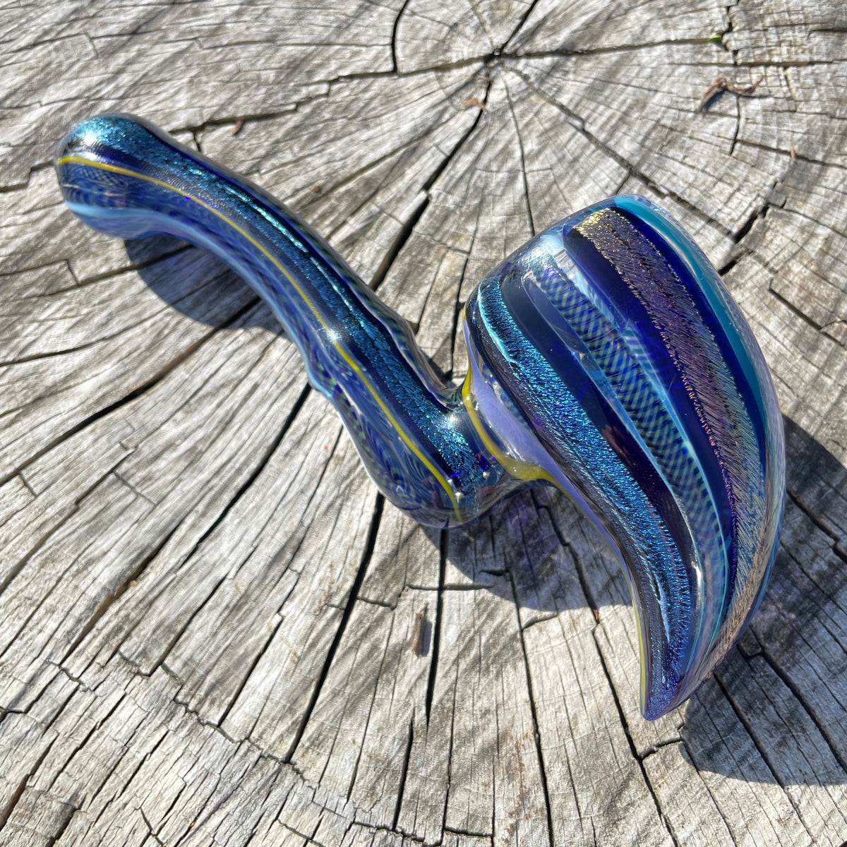 Heady Dichroic Horned Bowl