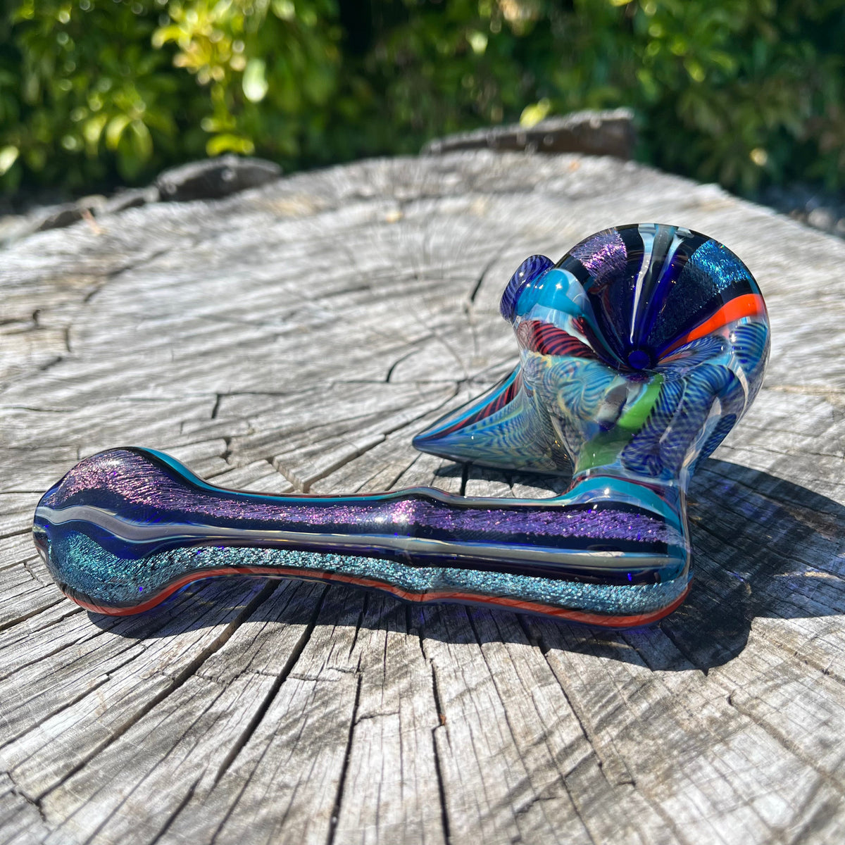 Heady Dichroic Horned Bowl