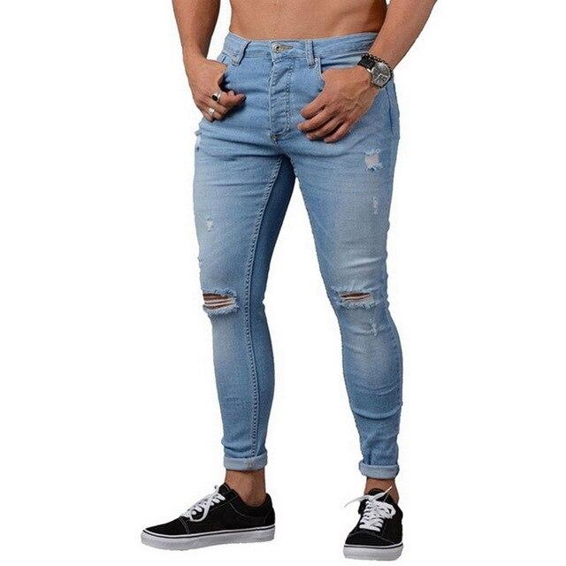 Men's Shinny Washed Jeans