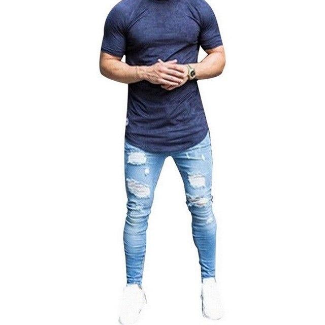 Men's Shinny Washed Jeans