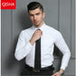 Chemise blanche à manches longues formelle pour homme