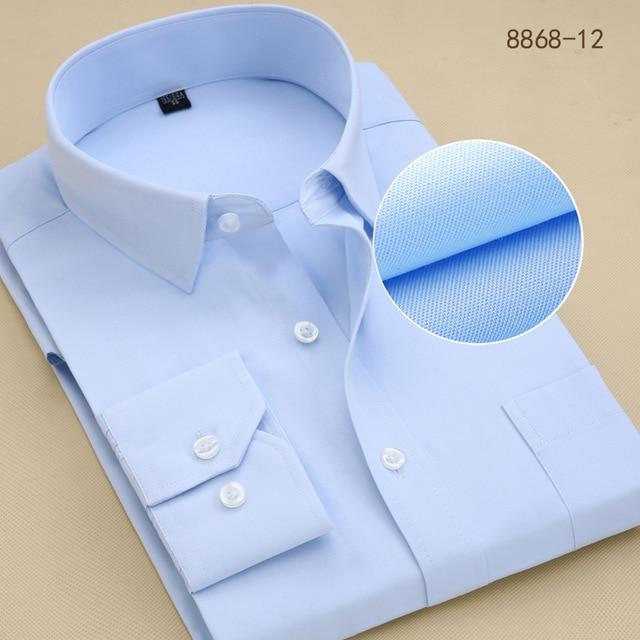 Chemise blanche à manches longues formelle pour homme