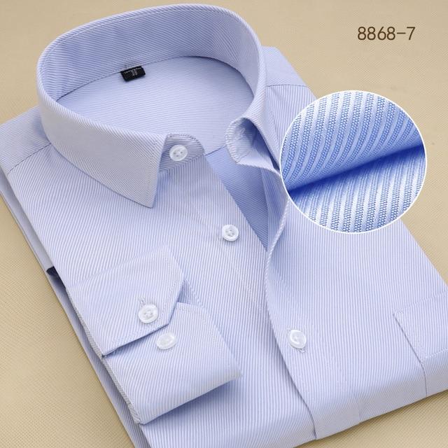 Chemise blanche à manches longues formelle pour homme