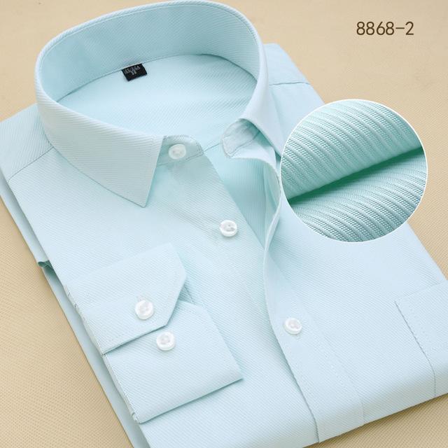 Chemise blanche à manches longues formelle pour homme