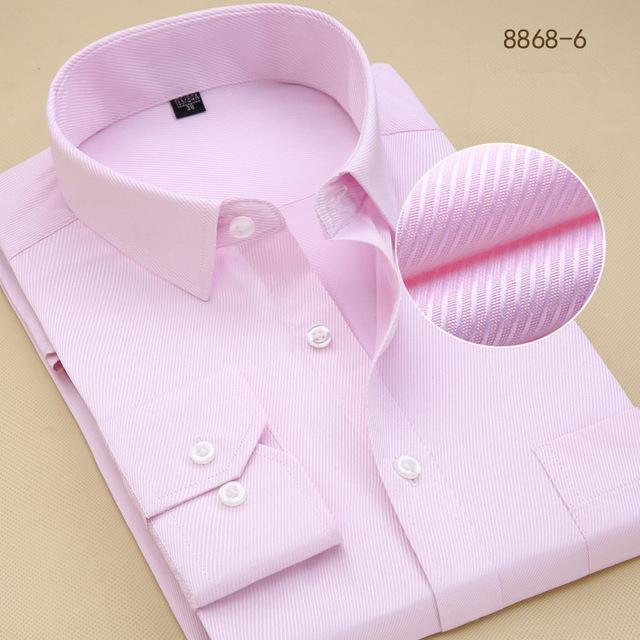 Chemise blanche à manches longues formelle pour homme