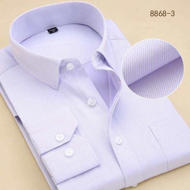 Chemise blanche à manches longues formelle pour homme