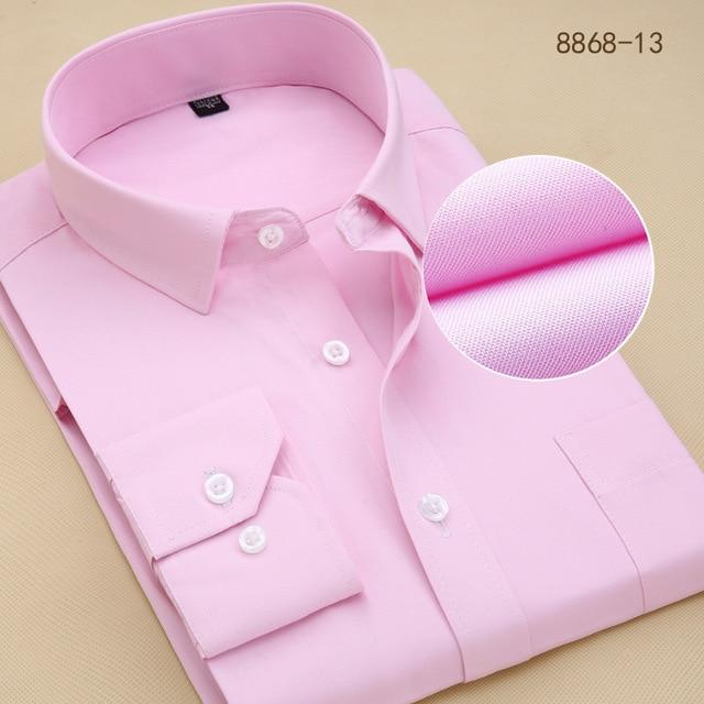 Chemise blanche à manches longues formelle pour homme