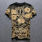 T-shirt homme en coton à col rond imprimé