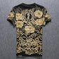 T-shirt homme en coton à col rond imprimé