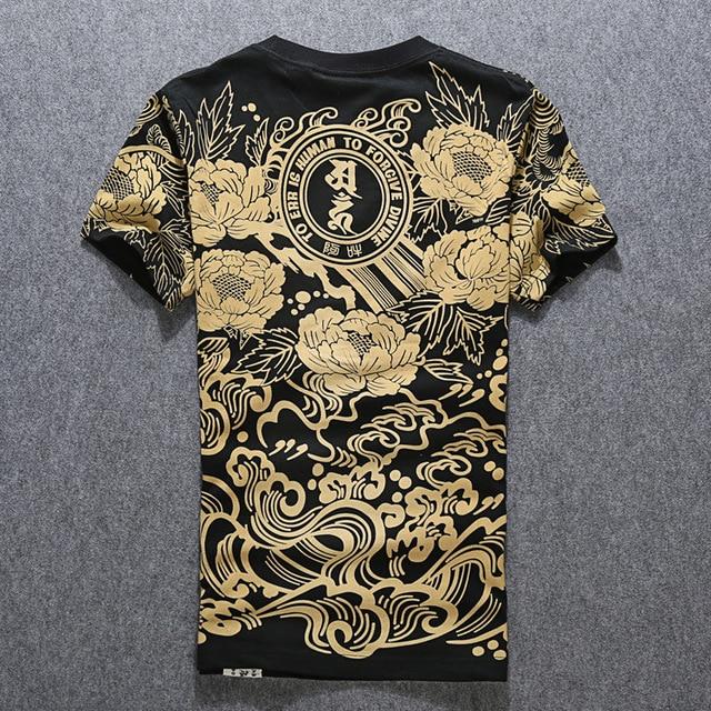 T-shirt homme en coton à col rond imprimé
